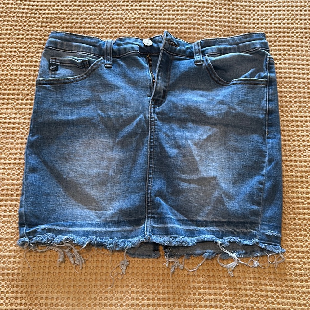 Denim mini skirt